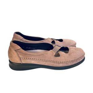 SAS Crissy Praline Nubuck Slip On Moccasins Tri Pad Comfort Shoes Wm's Size 7M